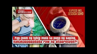 Tubig mula sa puno ng saging, nakakapagpababa raw ng altapresyon-! - Kapuso Mo,