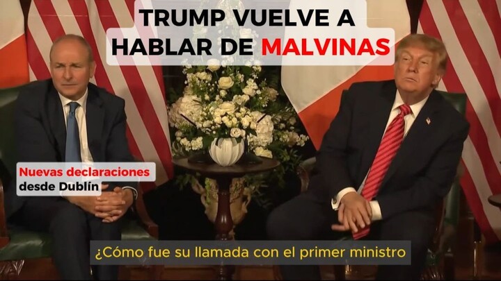 Trump dice que podría intervenir en la disputa por Malvinas
