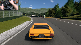 Gran Turismo 7 - 1967 Lamborghini Miura P400 Bertone ต้นแบบ การเล่นเกม Thrustmaster T300RS PS5