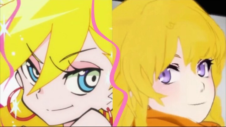 [อนิเมะ] สาวผมบลอนด์ | "Panty & Stocking with Garterbelt" + "RWBY"