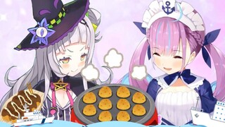 [Nước muối] Tiệc Takoyaki ngoại tuyến dành cho hai người [Shion Murasaki × Aqua Minato]