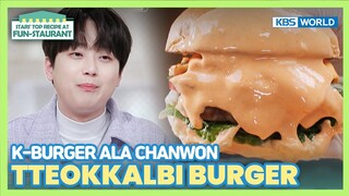 [IND/ENG] Inilah K-BURGER!🍔 Chanwon sulap tteokkalbi jadi burger | Fun-Staurant | KBSWORLD TV 230522