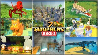 (TOP 7 BEST MODPACK MCPE) Rekomendasi ModPack Survival Terbaik Untuk MCPE/MCBE Terbaru 1.19 - 1.20+