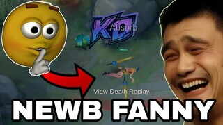 FANNY PRANK?! FUNNY NOOB TO FANNY PRO!! 💪🗿 | MLBB