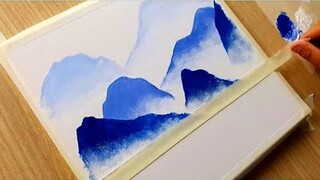 KING ART  1  SPEED ACRYLIC PAINTING MOON STEP BY STEP  N  62
