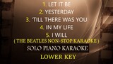 THE BEATLES NON-STOP KARAOKE ( LOWER KEY ) COVER_CY