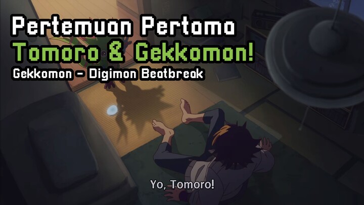 Pertemuan Pertama Tomoro & Gekkomon | Digimon Beatbreak | Pixel Karakter Timelapse