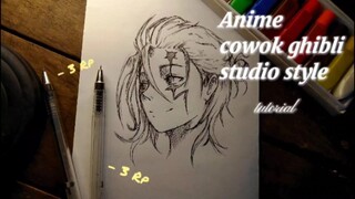 cowok anime Ghibli style 🔥❤️