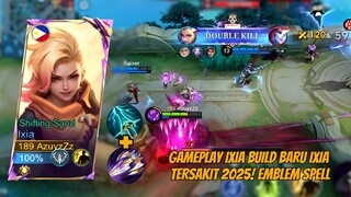 GAMEPLAY IXIA BUILD BARU TERSAKIT 2025! Emblem & Build ini Auto Win Solo Rank!
