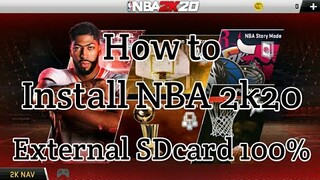 ATPH|How to download & install NBA2k20 on external SD Card