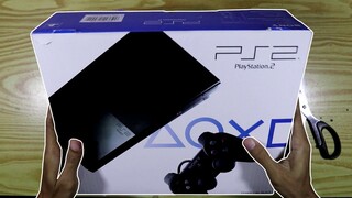 UNBOXING PLAYSTATION 2 SLIM (OPTIK + HARDISK 60GB)