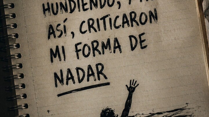Me hundía y criticaron mi forma de nadar 🌊 #saludmental #frasesreales #ahogados