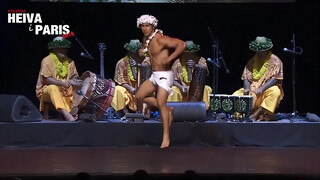 The muscular hunk's indigenous dance is so cool!