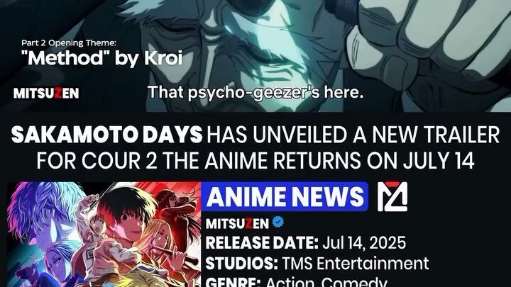 SAKAMOTO DAYS new TRAILER