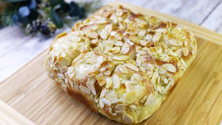 Almond butter bread recipe  (ButterKuchen ) ขนมปังเนยสดหน้าอัลมอนด์