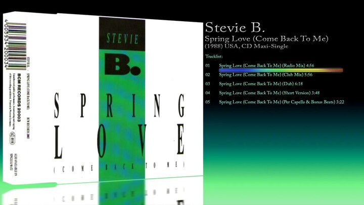 Stevie B. (1988) Spring Love (Come Back To Me) [CD Maxi-Single]