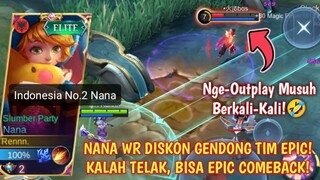 PRANK PICK NANA WR MINUS 40%! TAPI BISA GENDONG TIM🤣 TOP GLOBAL NANA GAMEPLAY - MOBILE LEGENDS