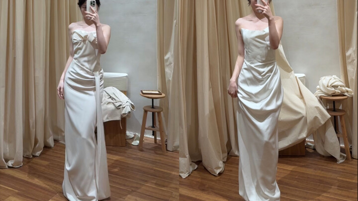 ช้อปออนไลน์ไม่สำเร็จ เลยไปลองชุดงานแต่งที่ร้านจริง…