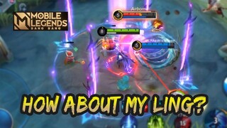 FIRST TIME I USE LING, CAN I CARRY THE GAME? 🔥🔥🔥 | GAMEPLAY #1 | MOBILE LEGENDS BANG BANG