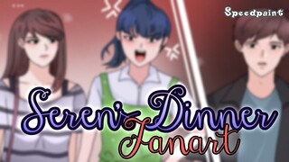 Seren's Dinner Dasi Gantung Fanart | Speedpaint