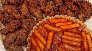 Anh đẹp trai thử thách gà sốt cay #mukbang