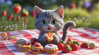 meow meow makes food for kitty