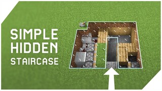 Cara Membuat Simple Hidden Staircase - Minecraft Tutorial Indonesia