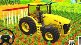 การขับรถแทรคเตอร์ในฟาร์มจริง 2020 - ฟาร์มข้าวสาลีเก็บเกี่ยว - การเล่นเกม Android