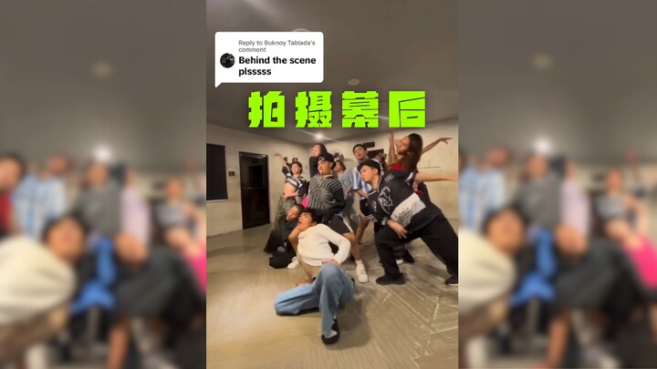 How is the filming done behind the scenes of a dance performance?