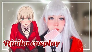 RIRIKA MOMOBAMI COSPLAY MAKEUP- Me transformei na Ririka de Kakegurui🎭🃏❤