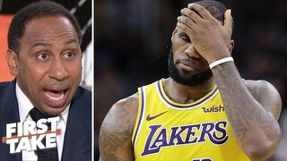 "LeBron just choked last night" - Stephen A. on Lakers loss to Rockets 139-130 OT