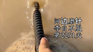 شحذ الإبرة على ضفة النهر، لي باي غير مقتنع، اليوم 2251