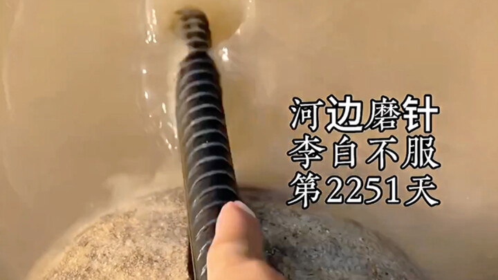 Mài kim bên bờ sông, Lý Bạch không phục, ngày thứ 2251
