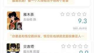 龙珠，虎扑角色评分！谁最受欢迎？