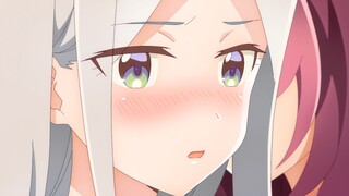 "The white-haired schoolgirl couldn't control herself and wanted to * with the real Baihe, bu