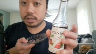 ASMR Plate Licking Monin Strawberry Syrup 🍓 Story Time: Past, Present & Future