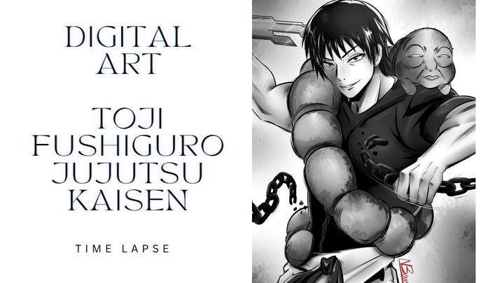 Anime Drawing Jujutsu Kaisen - Toji Fushiguro