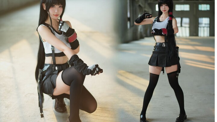 Serangan cosplay Tifa terkuat! Kakinya yang gemuk sungguh yyds~ bernyanyi dan menari!