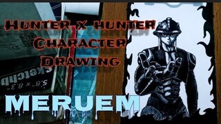 Anime Drawing MERUEM ( Ant king ) chimera ant hunter x hunter character.