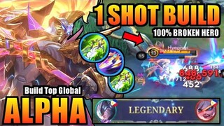 ALPHA BEST BUILD 2024 | TOP GLOBAL ALPHA BUILD | ALPHA GAMEPLAY | MOBILE LEGENDS