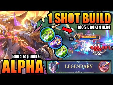 ALPHA BEST BUILD 2024 | TOP GLOBAL ALPHA BUILD | ALPHA GAMEPLAY | MOBILE LEGENDS