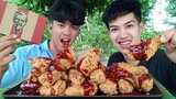 กินไก่KFC ราดซอสพริกเผ็ดเกาหลี เผ็ดแซ่บกรอบแบบสะใจ.