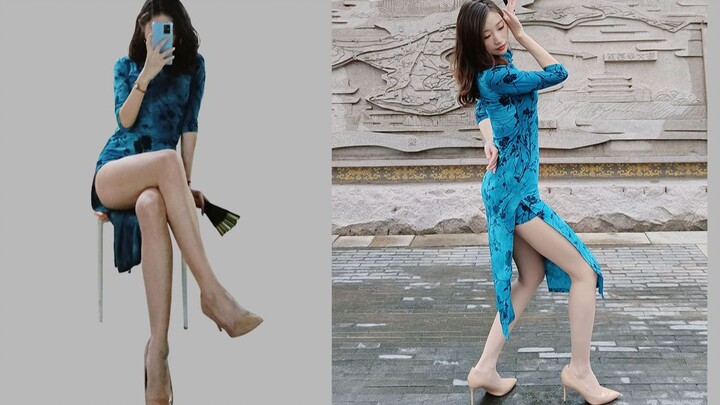 Cheongsam หมูหยอง นี่คุณป้าใช่ไหมคะ? เส้นโค้งถูกเปิดเผย