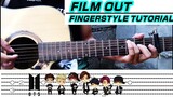 Film Out | BTS (Guitar Fingerstyle Cover) Tabs | Tutorial