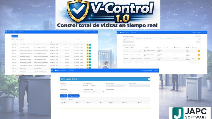 VControl 1.0 | Sistema de Gestión de Visitas Empresariales