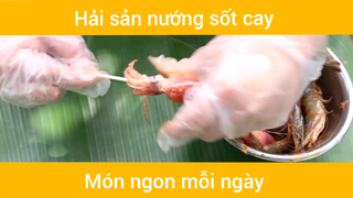 Cách làm hải sản nướng sốt cay