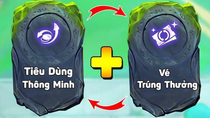 VÉ TRÚNG THƯỞNG TIÊU DÙNG THÔNG MINH COMBO LÕI KIM CƯƠNG HỦY DIỆT CẢ VÁN ĐẤU 1.1