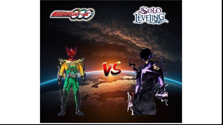 Kamen Rider OOO (Super Tatoba Combo Form) VS Sung Jin-Woo (Solo Leveling / Full Power 100%)