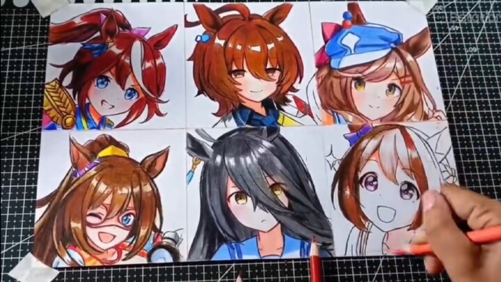 Coloring Spesial week dari Uma musume [ Simple art ] (≧▽≦)🍫