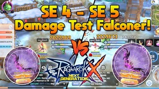Level 4 SE to Level 5 Shadow Equipment, Sniper Falconer Damage Test [ROX]